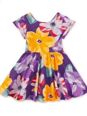 Tea Collection Button Back Skirted Dress 3T
